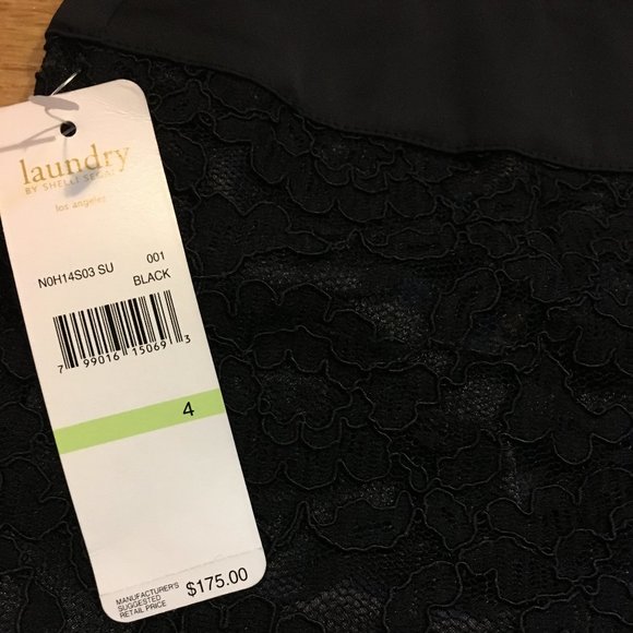 NWT LAUNDRY BY SHELLI SEGAL ZIP LACE SKIRT 4 - Picture 4 of 7
